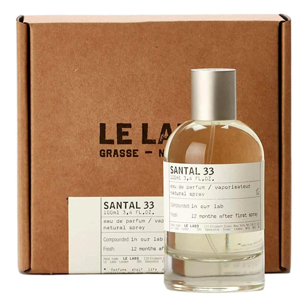 Bottle of Santal 33 by Le Labo, 3.4 oz Eau De Parfum Spray for Unisex